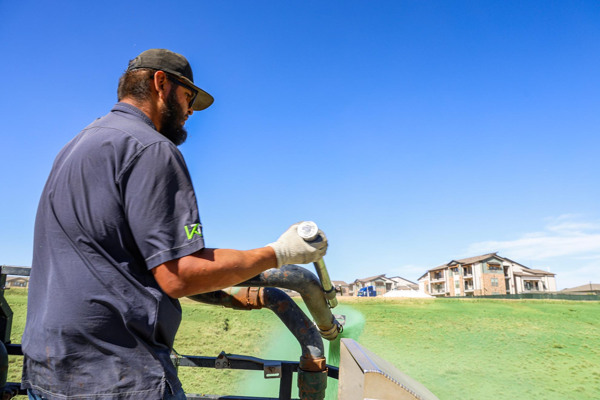 hydroseeding application